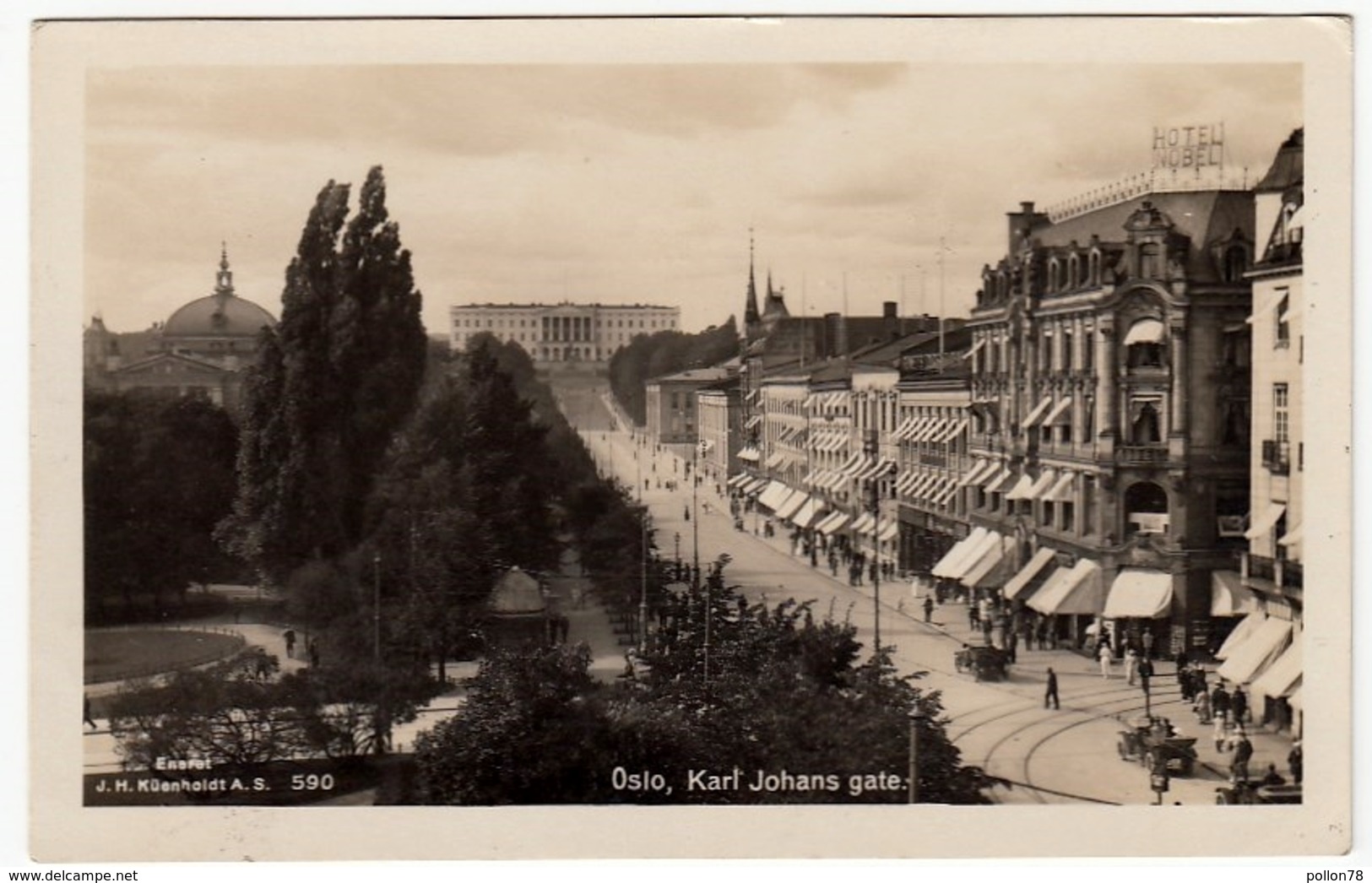 OSLO - KARL JOHANS GATE - 1931 - Vedi Retro - Formato Piccolo - Norvegia