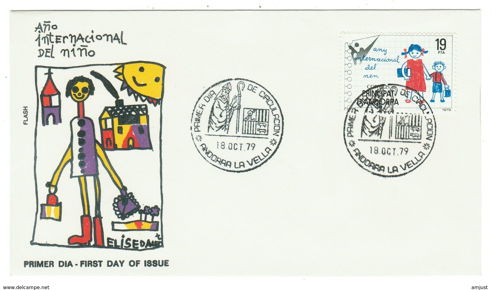 Andorra // FDC // 1979 //  Année Internationale De L'enfance - Lettres & Documents