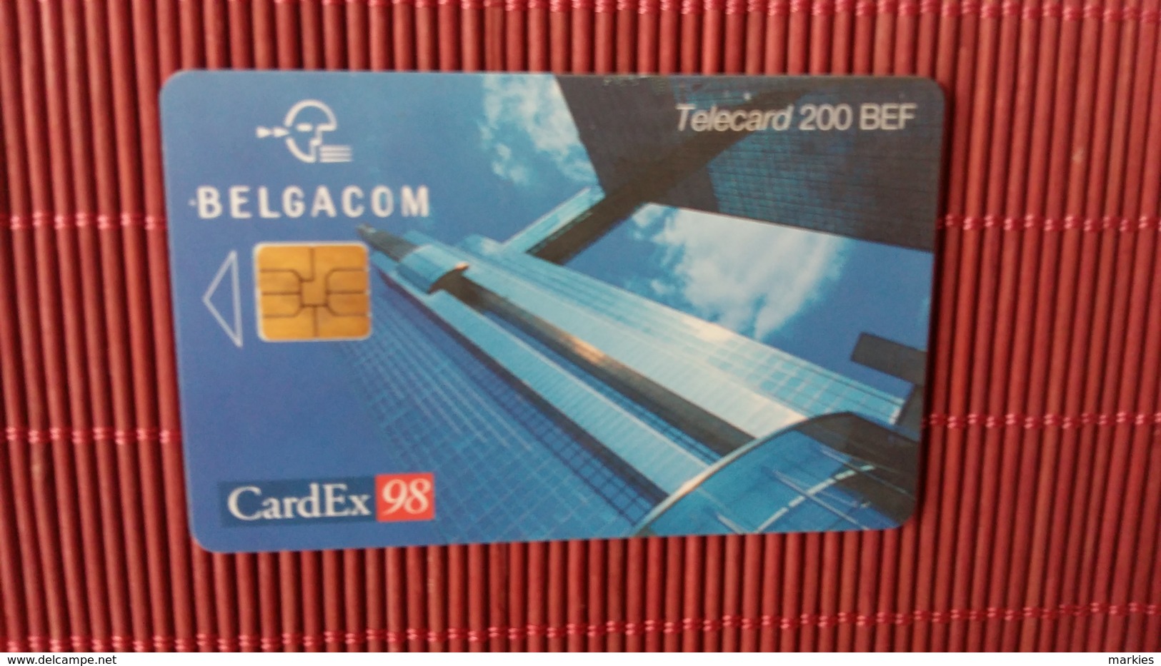 Cardex 98 Phonecard Brussels  Used - Herkunft Unbekannt