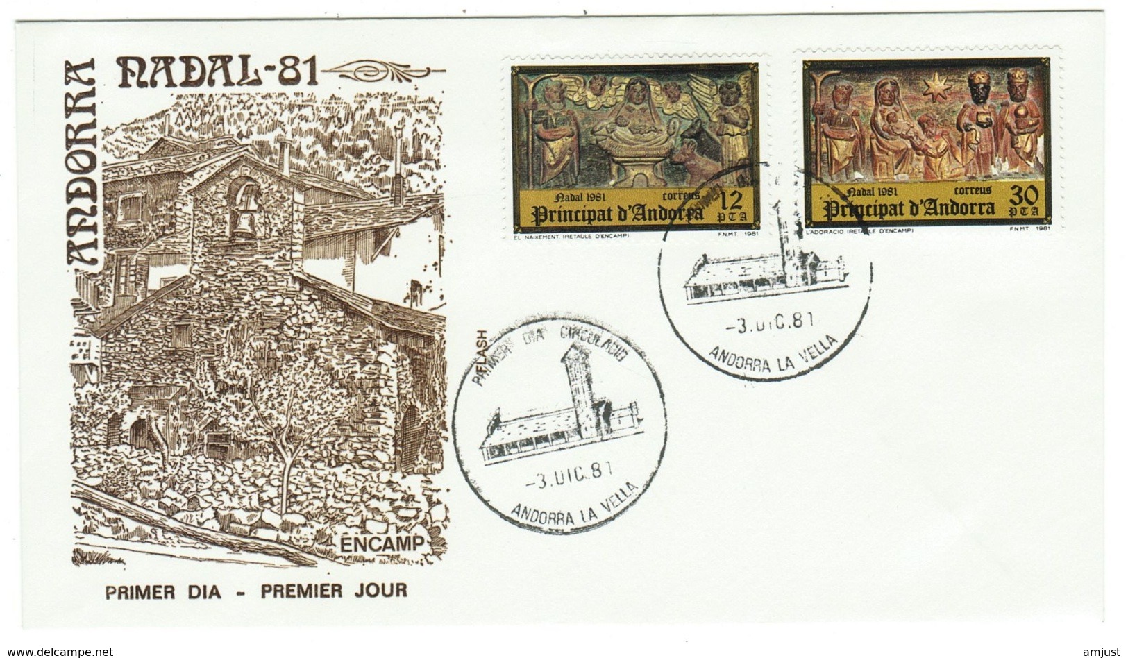 Andorra // FDC // 1981 // Noël 1981 - Lettres & Documents