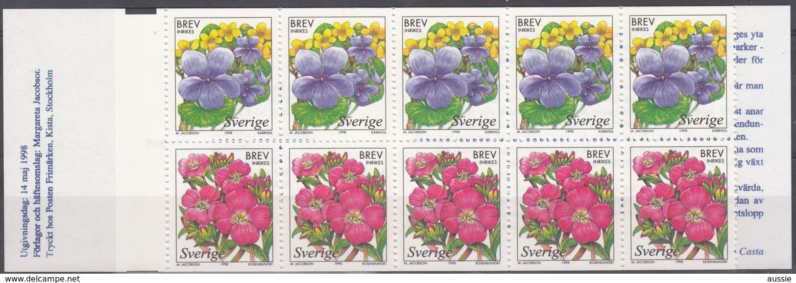 Sverige Suède Zweden 1997 Carnet C2043 ***  MNH 50 Kr. Cote 25 Euro Flore Bloemen Flowers Fleurs - 1981-..