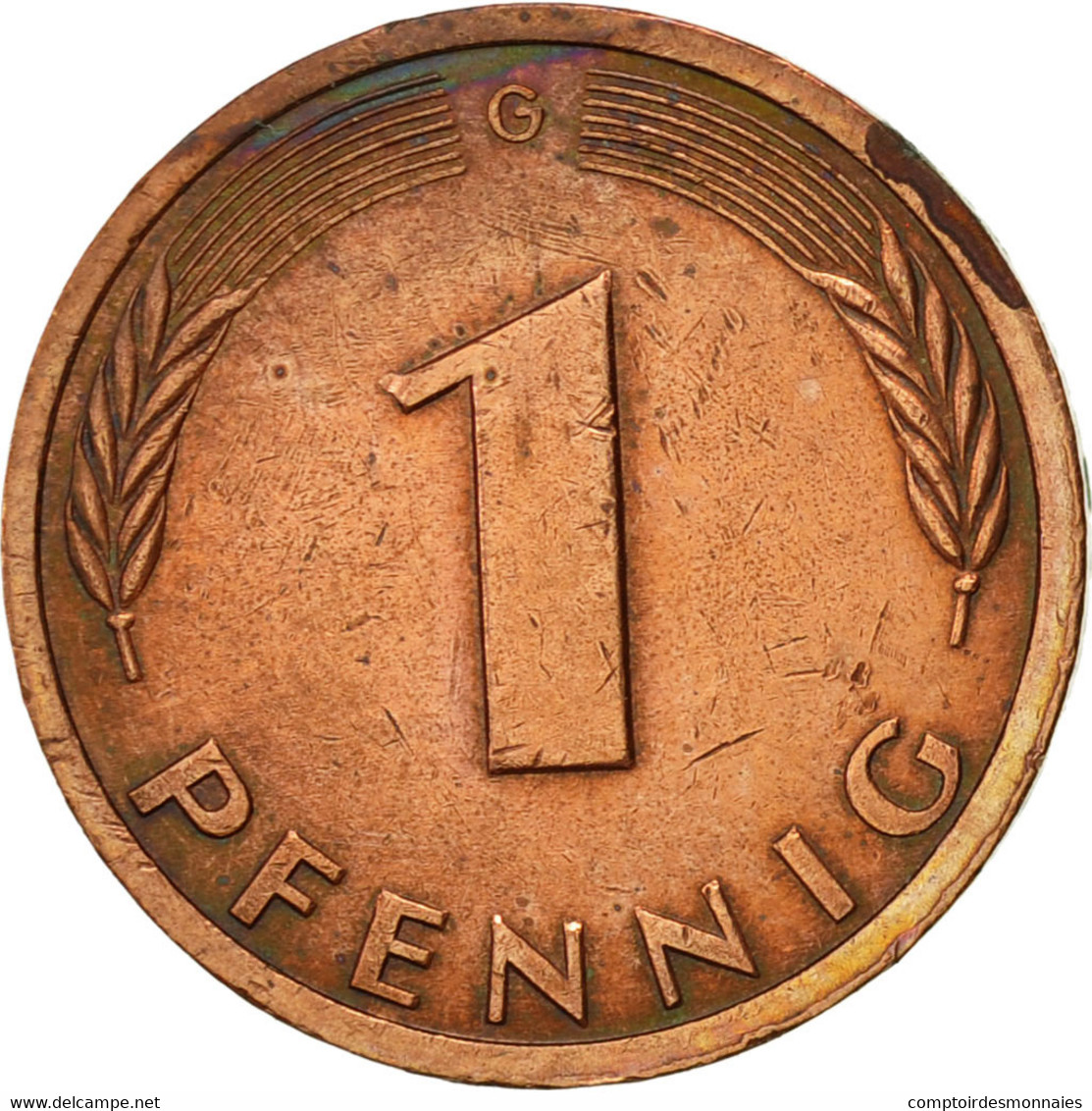 Monnaie, République Fédérale Allemande, Pfennig, 1983, Karlsruhe, TTB, Copper - 1 Pfennig