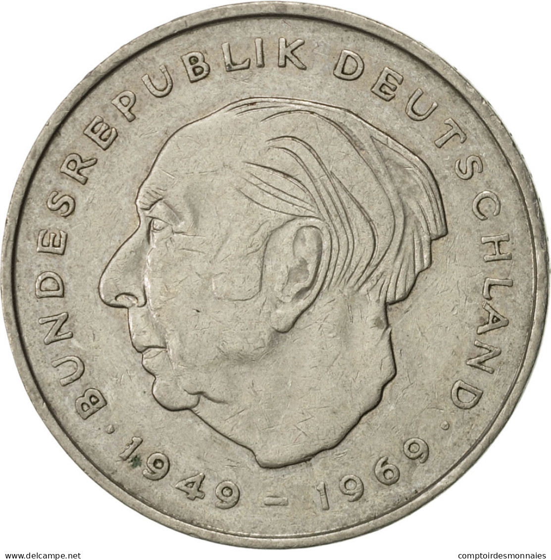 Monnaie, République Fédérale Allemande, 2 Mark, 1973, Hambourg, TTB+ - 2 Marcos