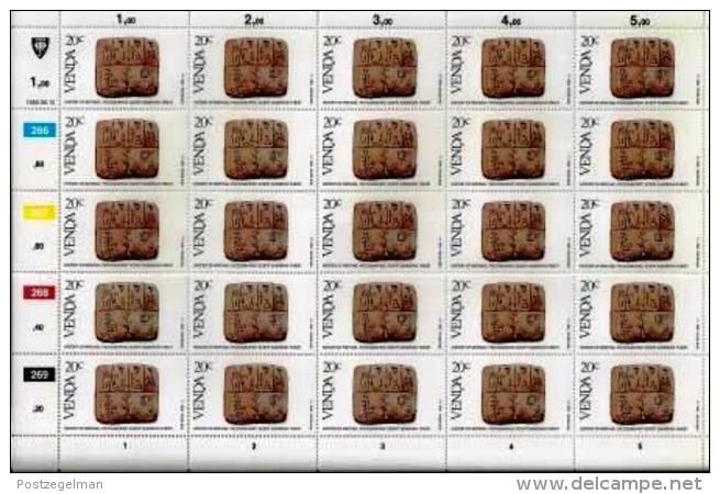 VENDA, 1982, Mint Stamps In Full Sheets, MI 58-61, History Of Writing, Scan S609 - Venda