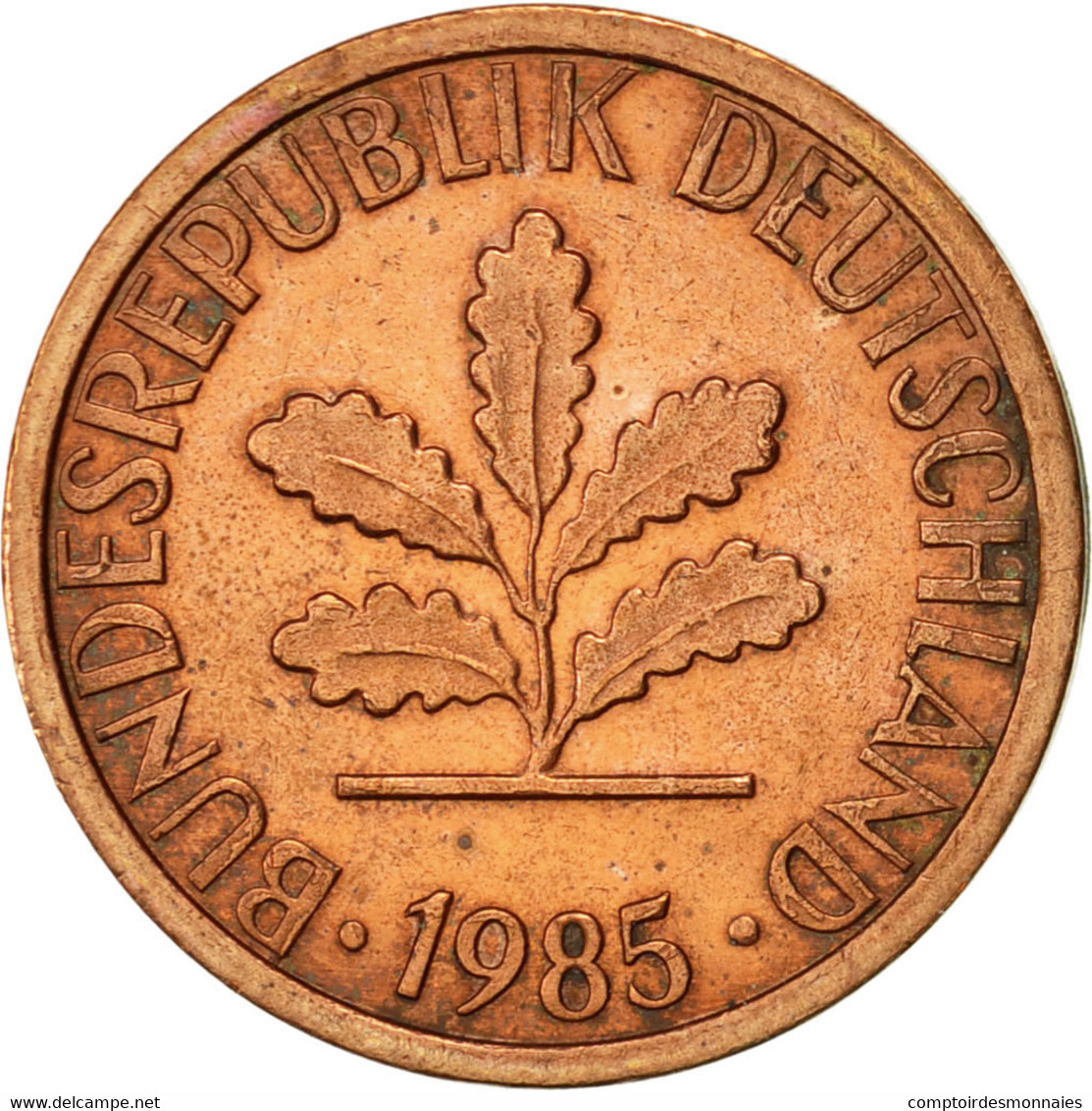 Monnaie, République Fédérale Allemande, Pfennig, 1985, Karlsruhe, TTB, Copper - 1 Pfennig
