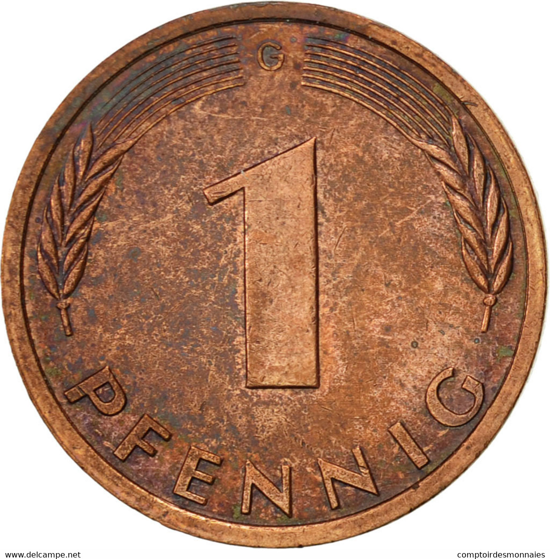 Monnaie, République Fédérale Allemande, Pfennig, 1991, Karlsruhe, TTB, Copper - 1 Pfennig