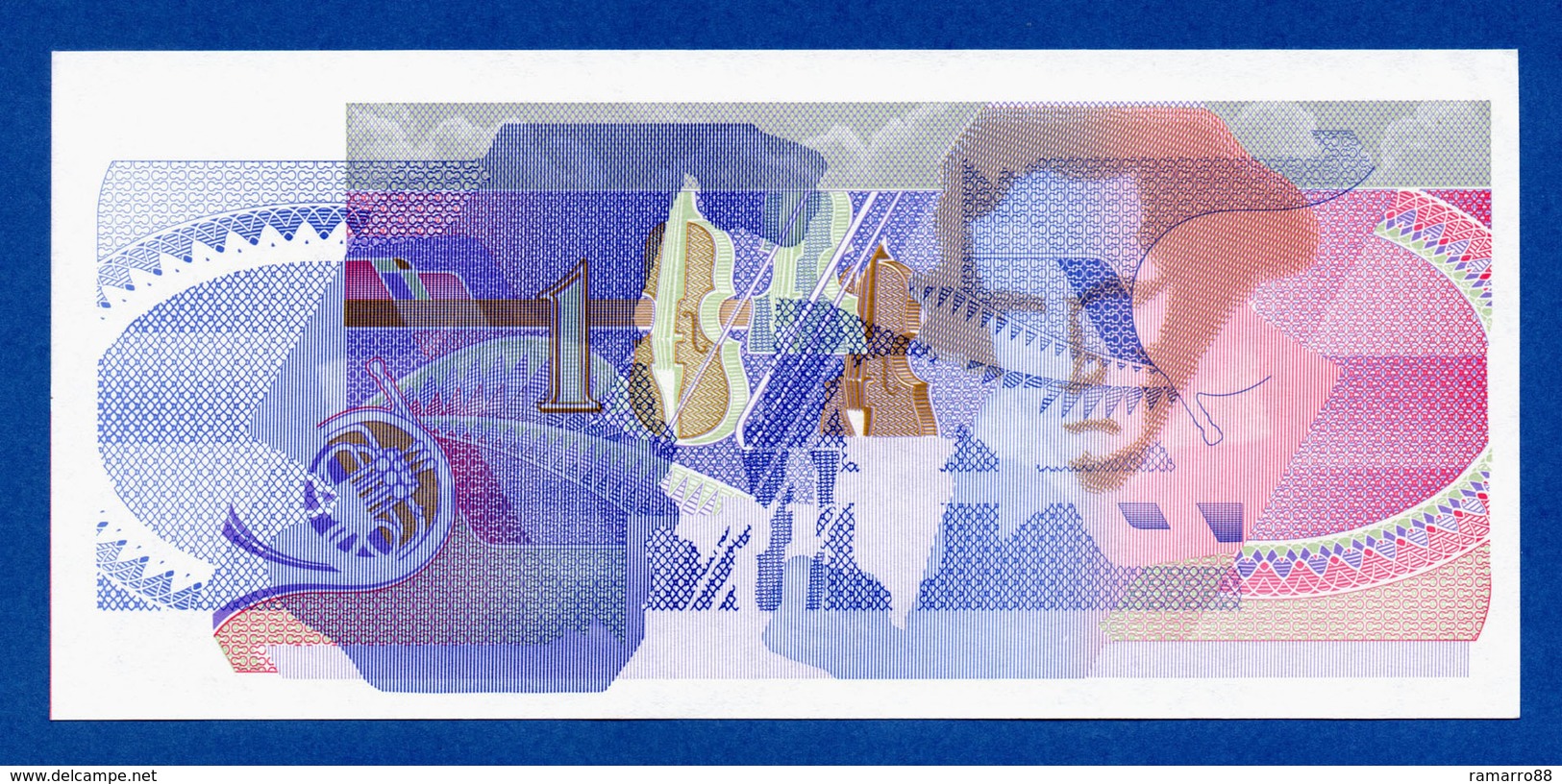 De La Rue Giori S.A. Varinota Beethoven Color Trial #03 - Specimen Test Note Au- - Specimen