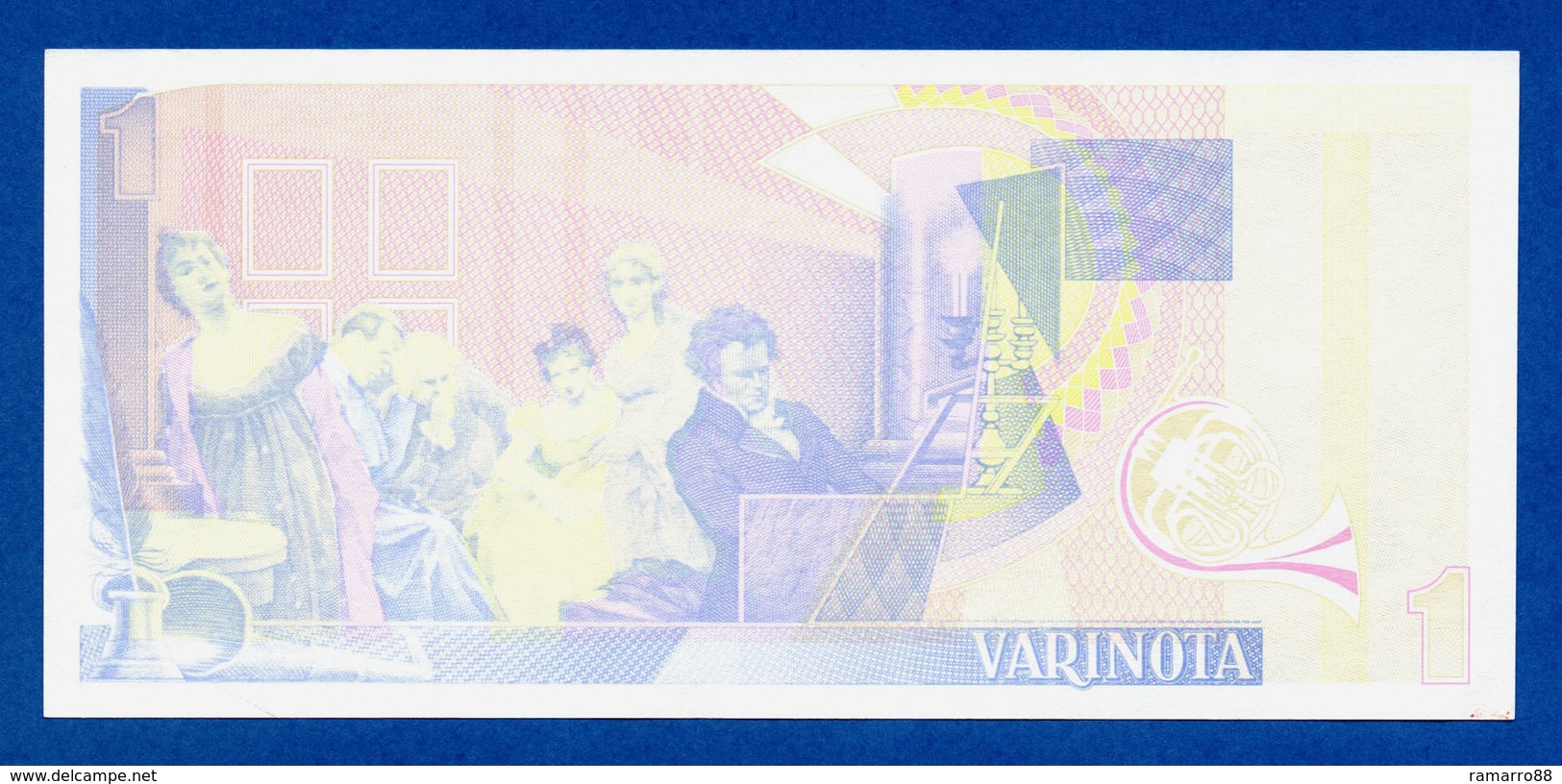 De La Rue Giori S.A. Varinota Beethoven Color Trial #07 - Specimen Test Note Unc - Fictifs & Spécimens