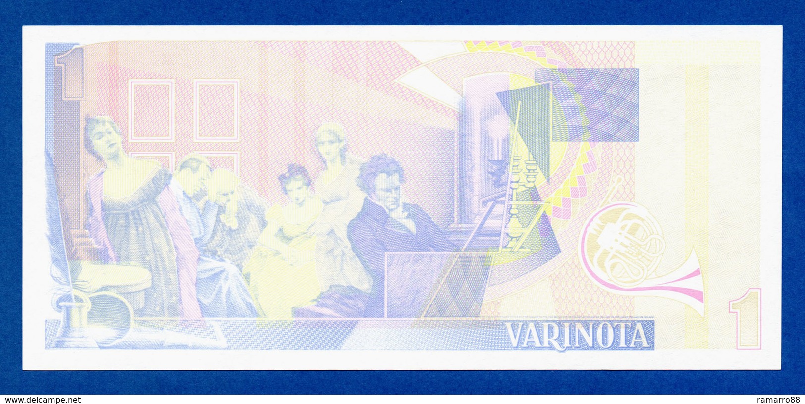 De La Rue Giori S.A. Varinota Beethoven Color Trial #08 - Specimen Test Note Unc - Ficción & Especímenes