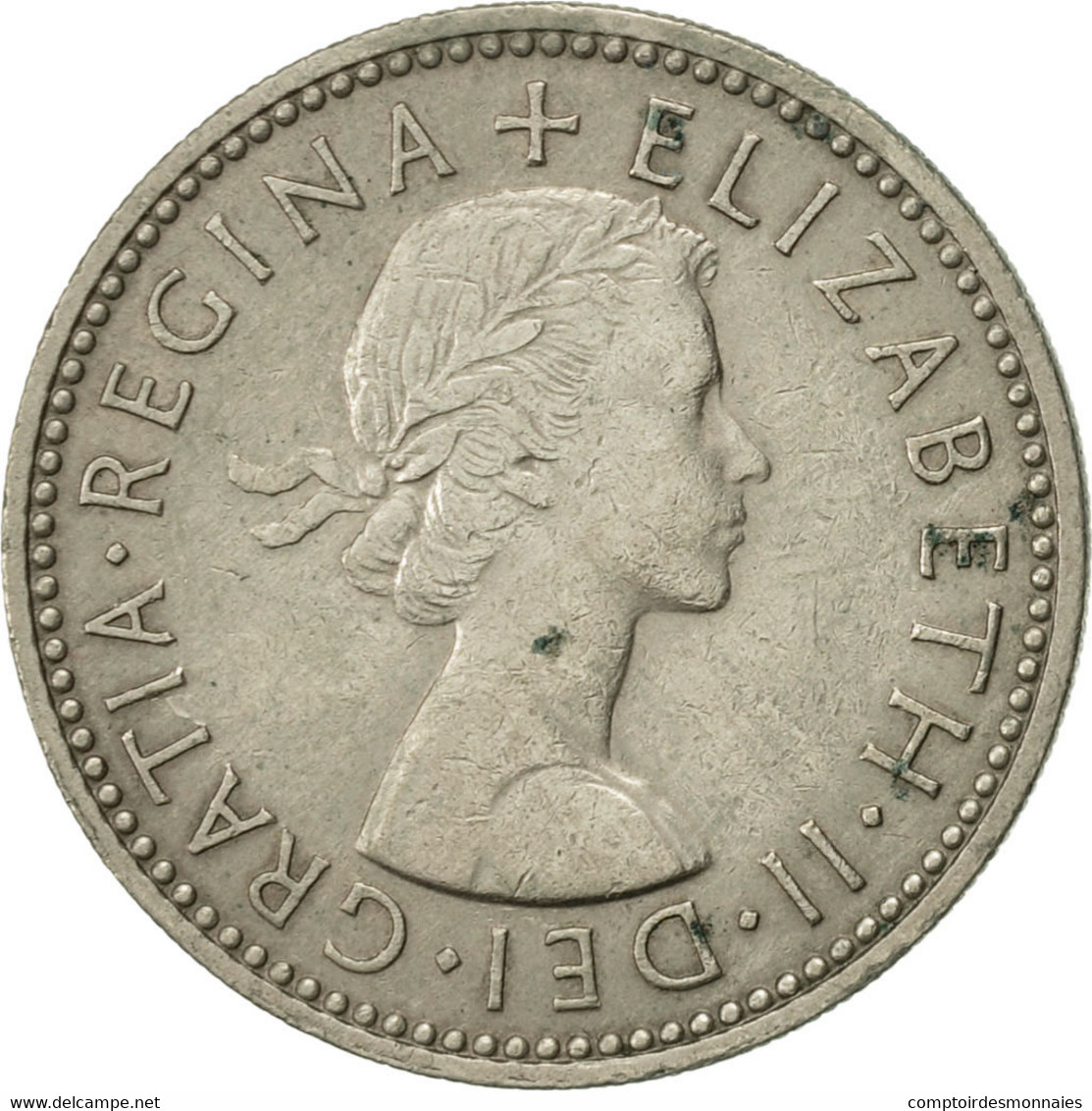 Monnaie, Grande-Bretagne, Elizabeth II, Shilling, 1960, TTB, Copper-nickel - I. 1 Shilling