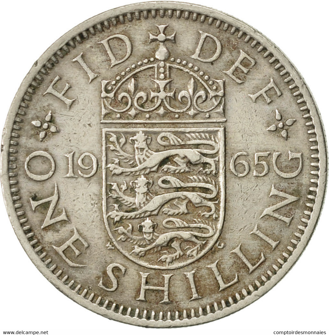 Monnaie, Grande-Bretagne, Elizabeth II, Shilling, 1965, TTB, Copper-nickel - I. 1 Shilling