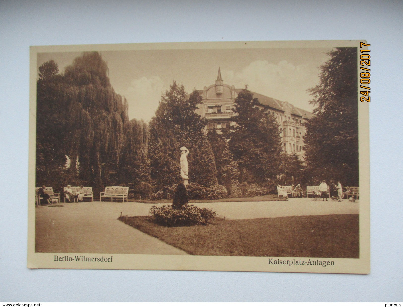 GERMANY BERLIN WILMERSDORF  KAISERPLATZ ANLAGEN , OLD POSTCARD , 0 - Wilmersdorf