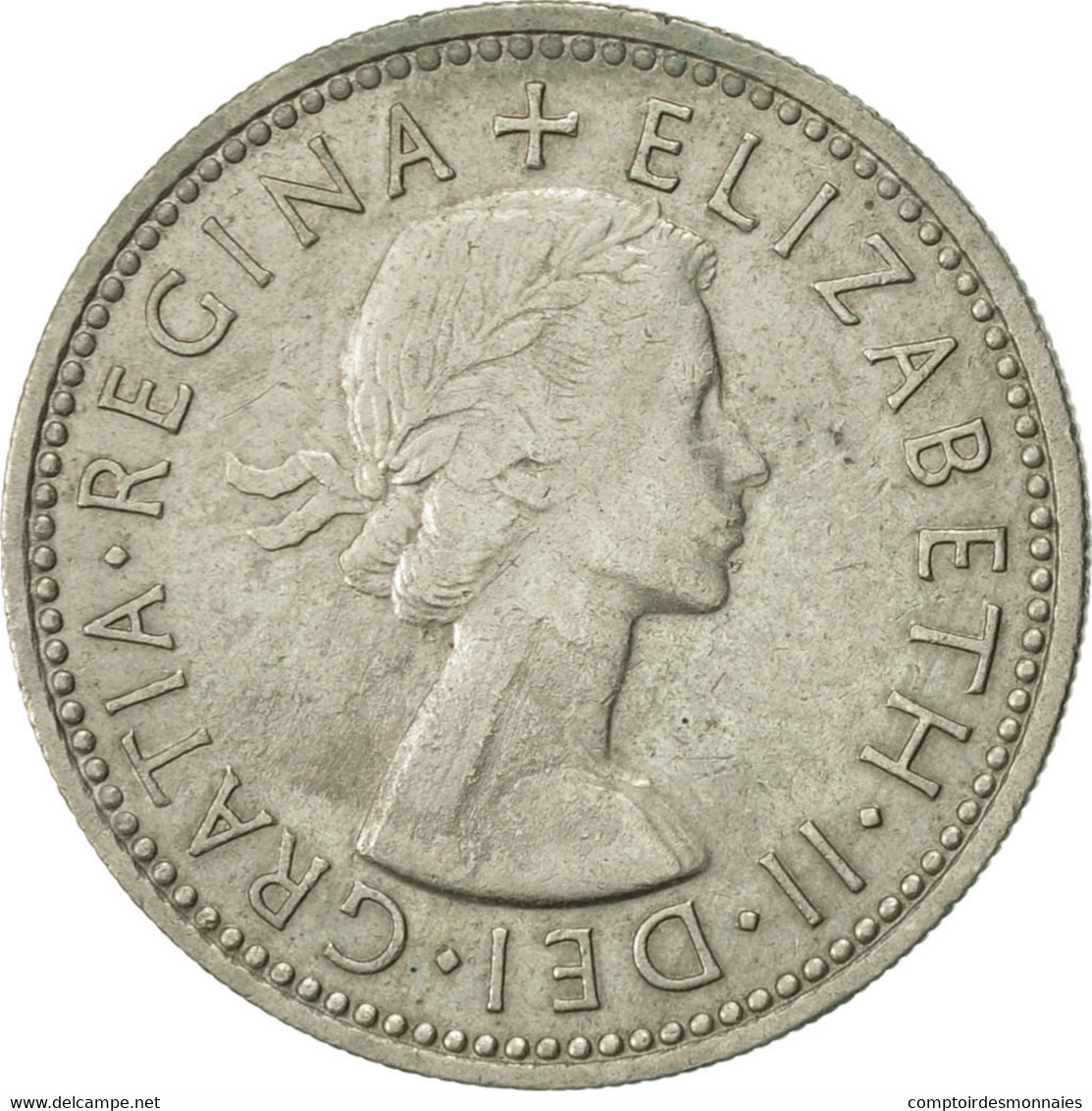 Monnaie, Grande-Bretagne, Elizabeth II, Shilling, 1961, TTB, Copper-nickel - I. 1 Shilling