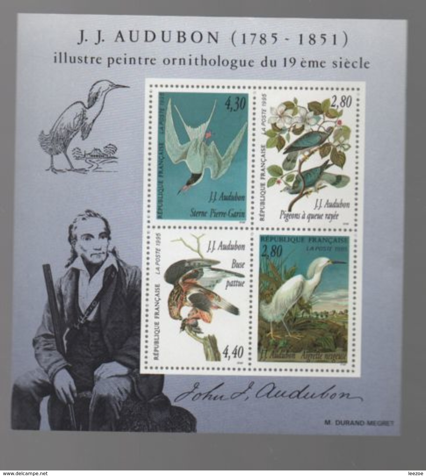 Timbre : J.J. AUDUBON 1785-1851....NEUF - Nuevos