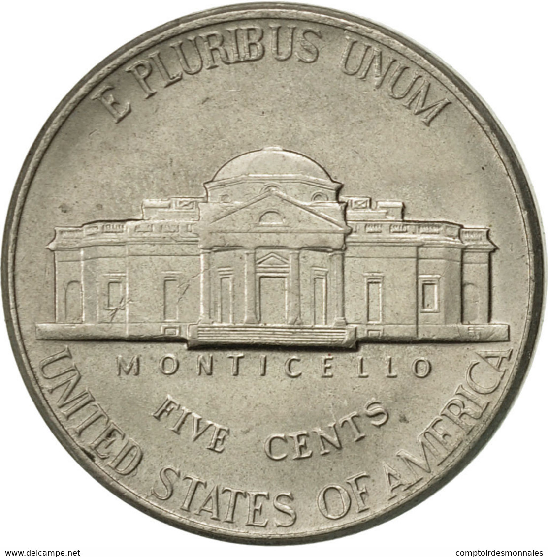 Monnaie, États-Unis, Jefferson Nickel, 5 Cents, 1996, U.S. Mint, Philadelphie - 1938-…: Jefferson