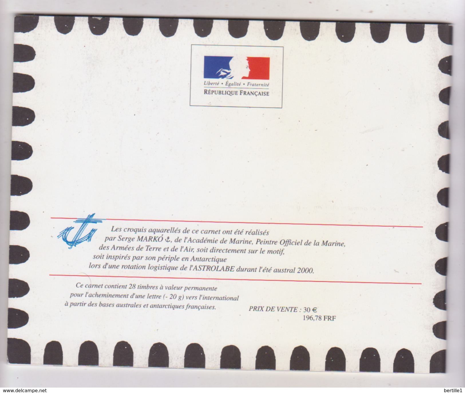 T A A F     N° YVERT  :   CARNET 308   VENDU A PRIX COUTANT    NEUF SANS CHARNIERES - Carnets