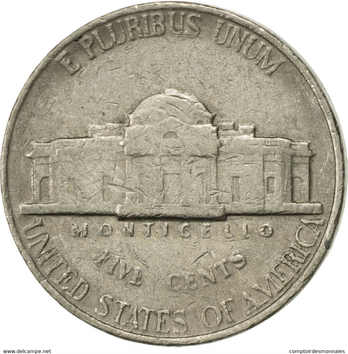 Monnaie, États-Unis, Jefferson Nickel, 5 Cents, 1990, U.S. Mint, Philadelphie - 1938-…: Jefferson