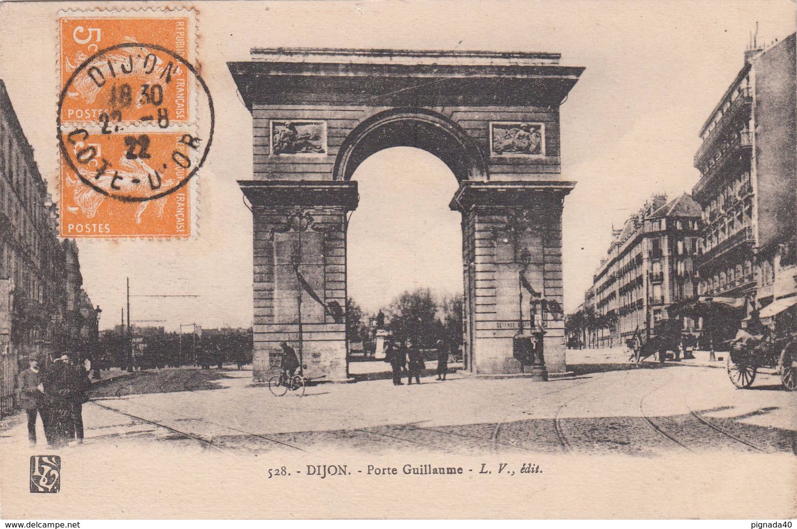 Cp , 21 , DIJON , Porte Guillaume - Dijon