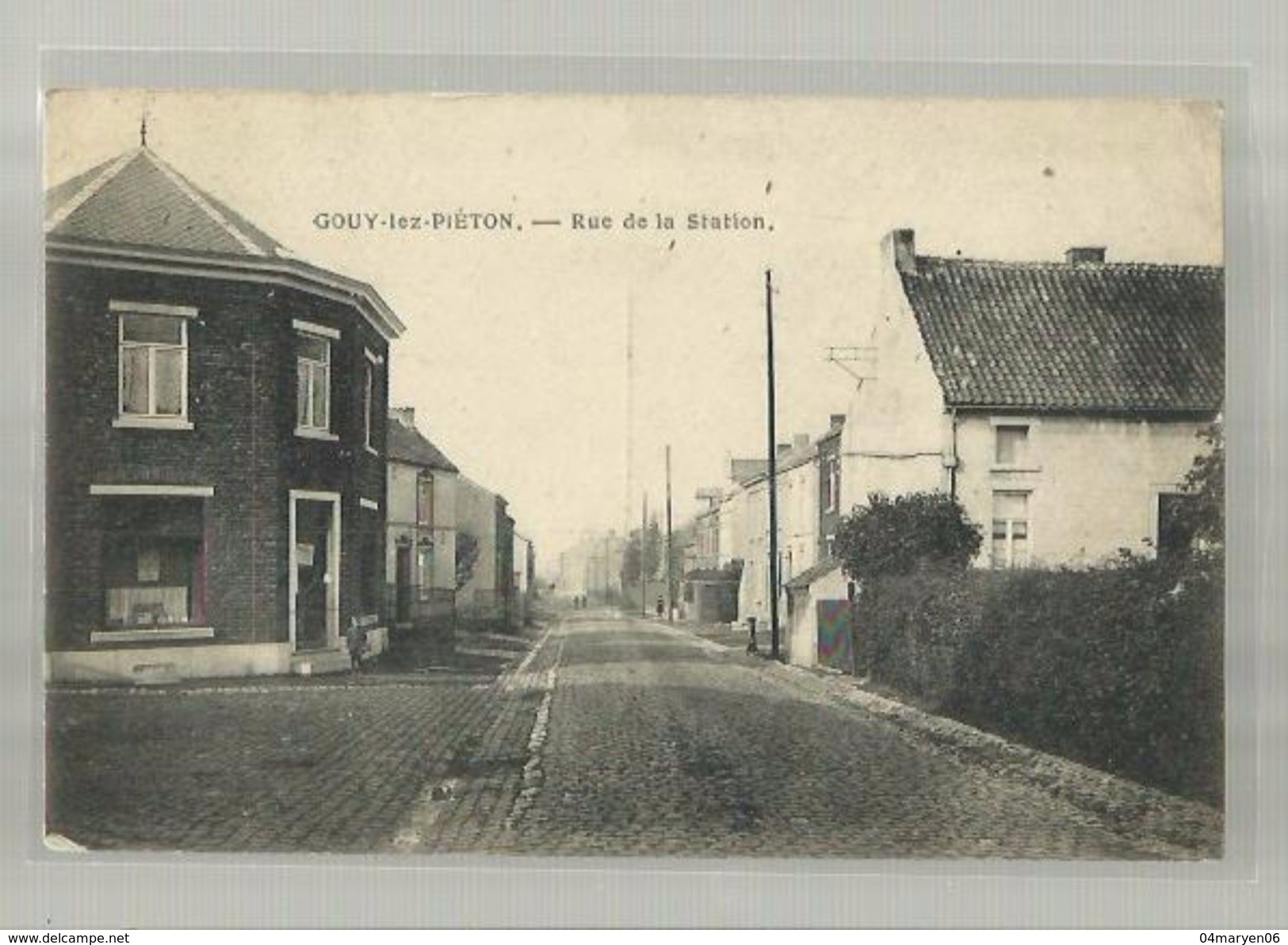 -  **  GOUY-LEZ-PIETON ** -  Rue  De La  Station. - Courcelles