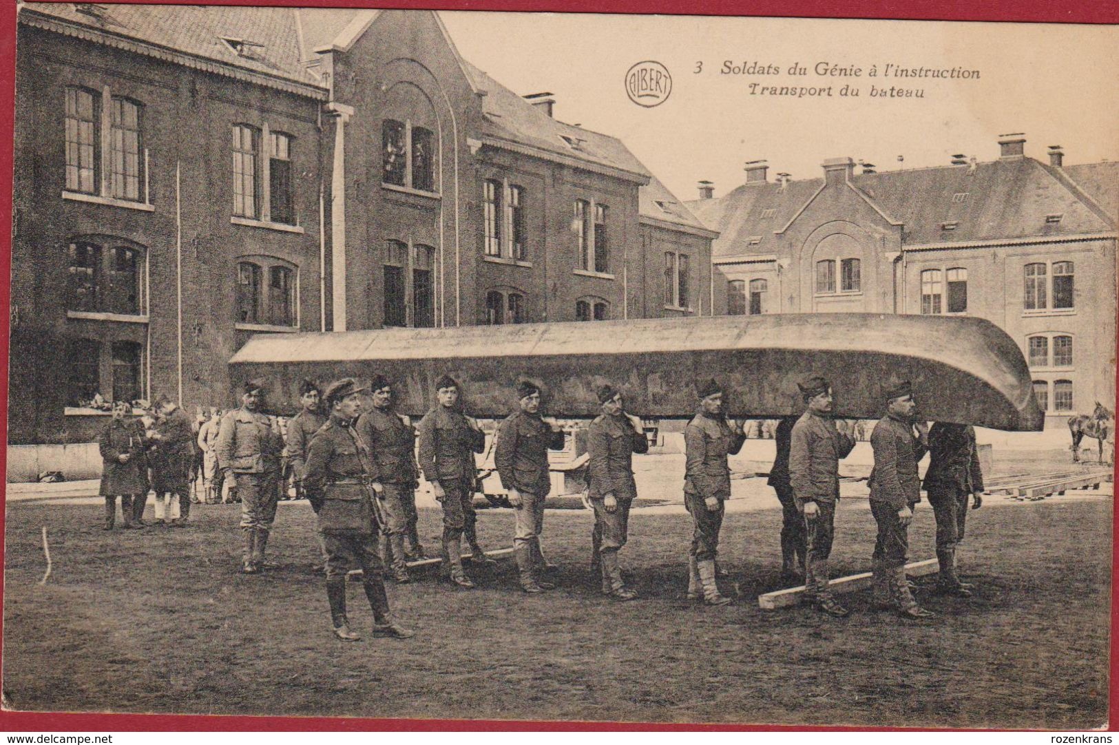 Hemixem Hemiksem Soldats Du Genie A L' Instruction Transport Du Bateau Pontonniers Belgian Army Armee Belge Military - Hemiksem