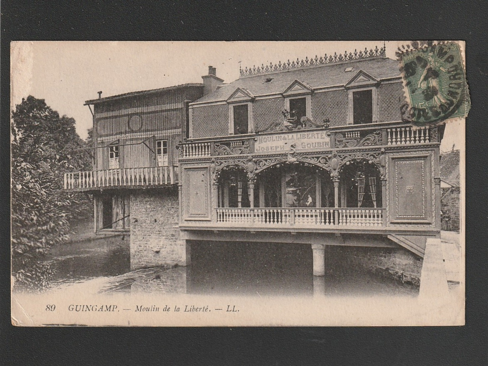 Guingamp Maison De La Liberté  JOSEPH GOUBIN 1920 (DEFAUTS: Petites CORNURES Legeres  TTB Tenue  )  Ti 494) - Guingamp