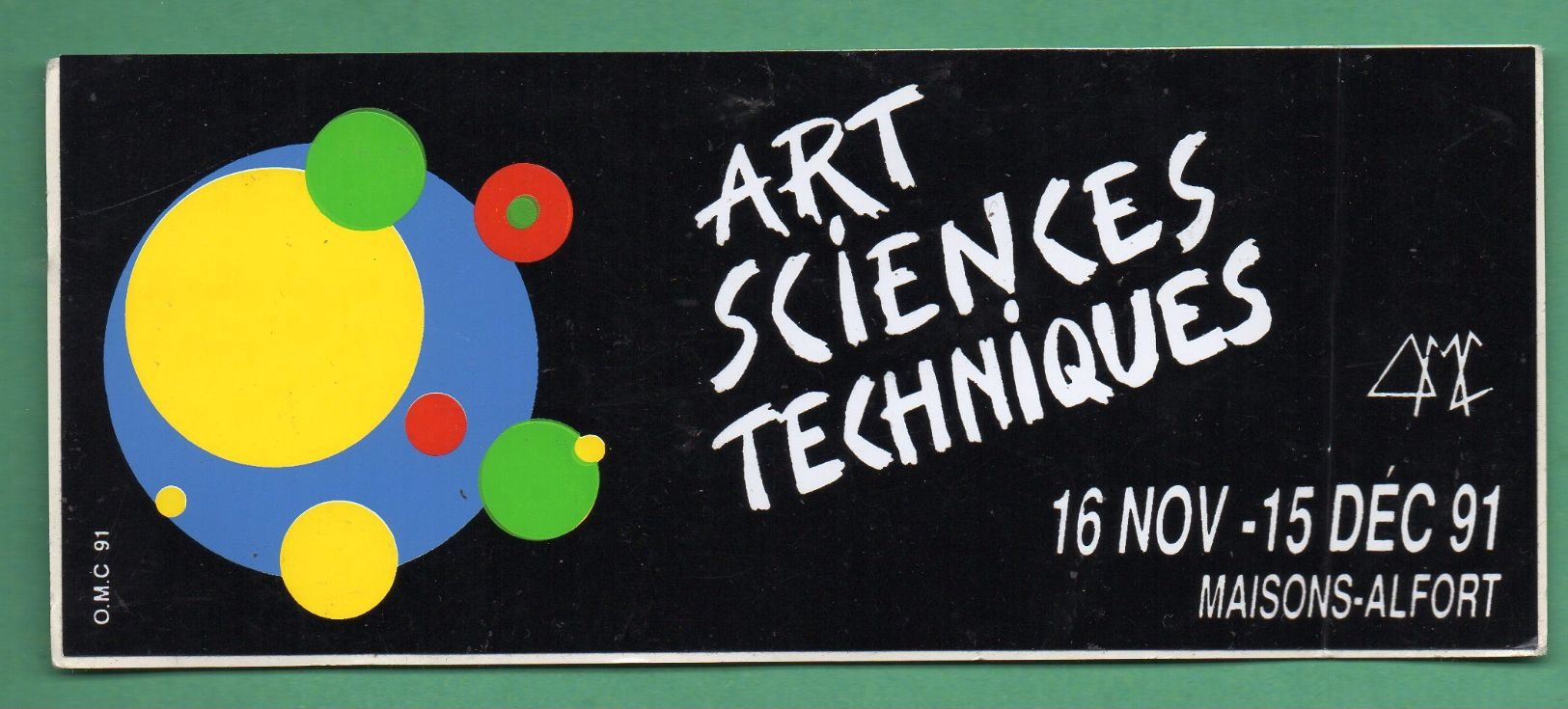 ARTS SCIENCES TECHNIQUES 1991 MAISONS ALFORT / AUTOCOLLANT - Autocollants
