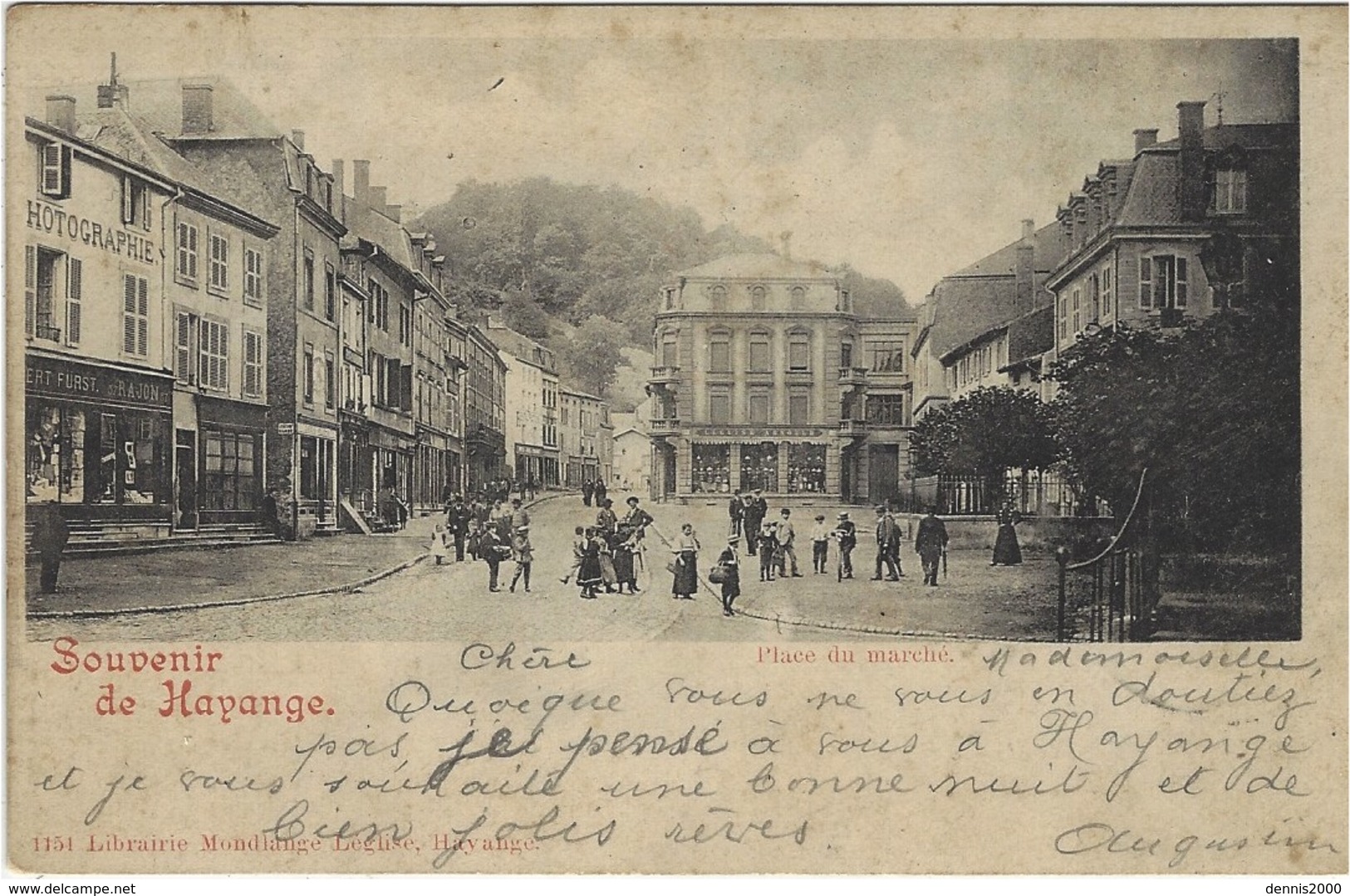 HAYANGE (57) - Souvenir De Hayange - Place Du Marché - Ed. Lib. Mondlange L"glise, Hayange - Hayange