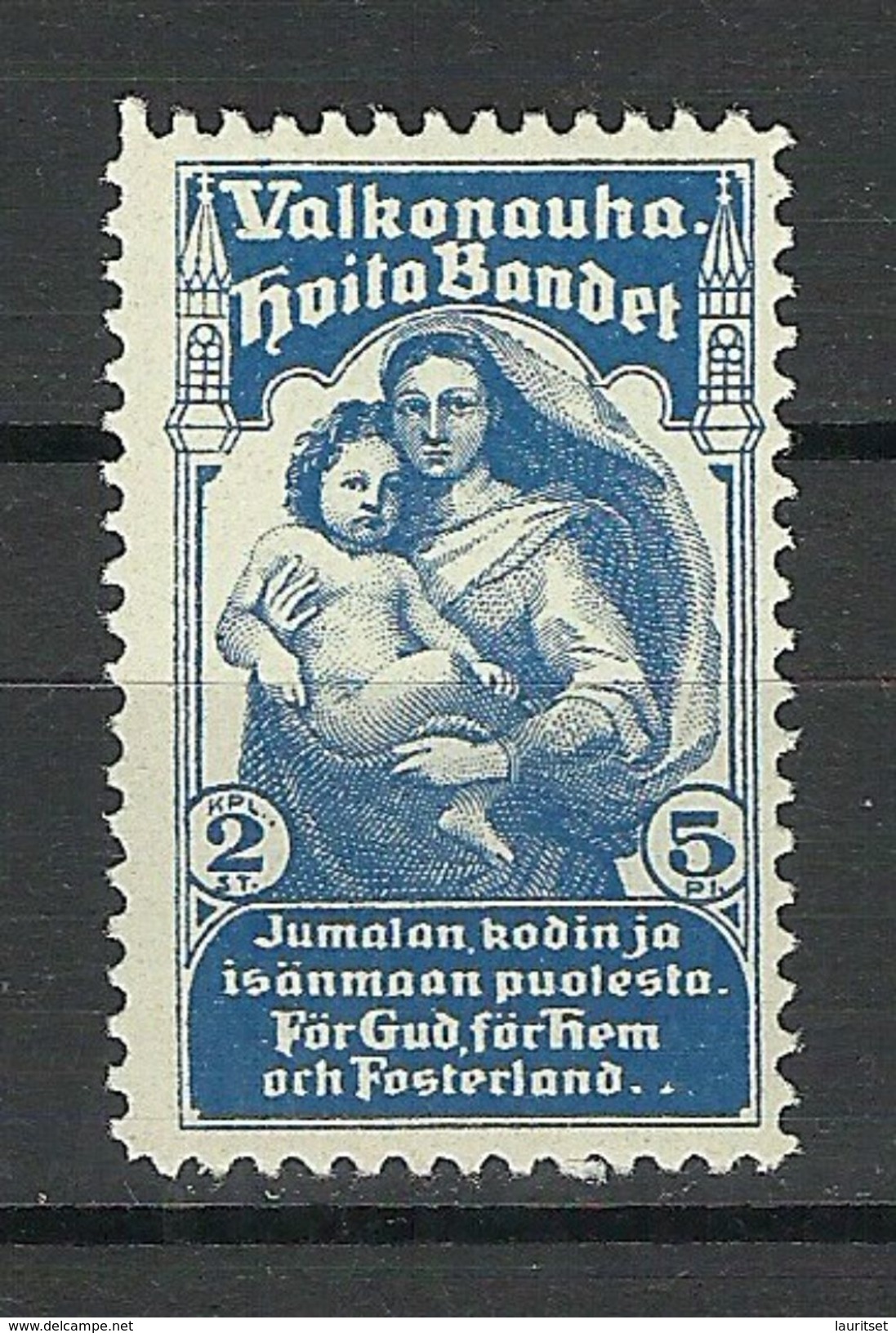 FINLAND FINNLAND Suomi Ca 1905 Charity Wohlfahrt White Ribbon Hvita Bandet Valkonauha MNH - Neufs