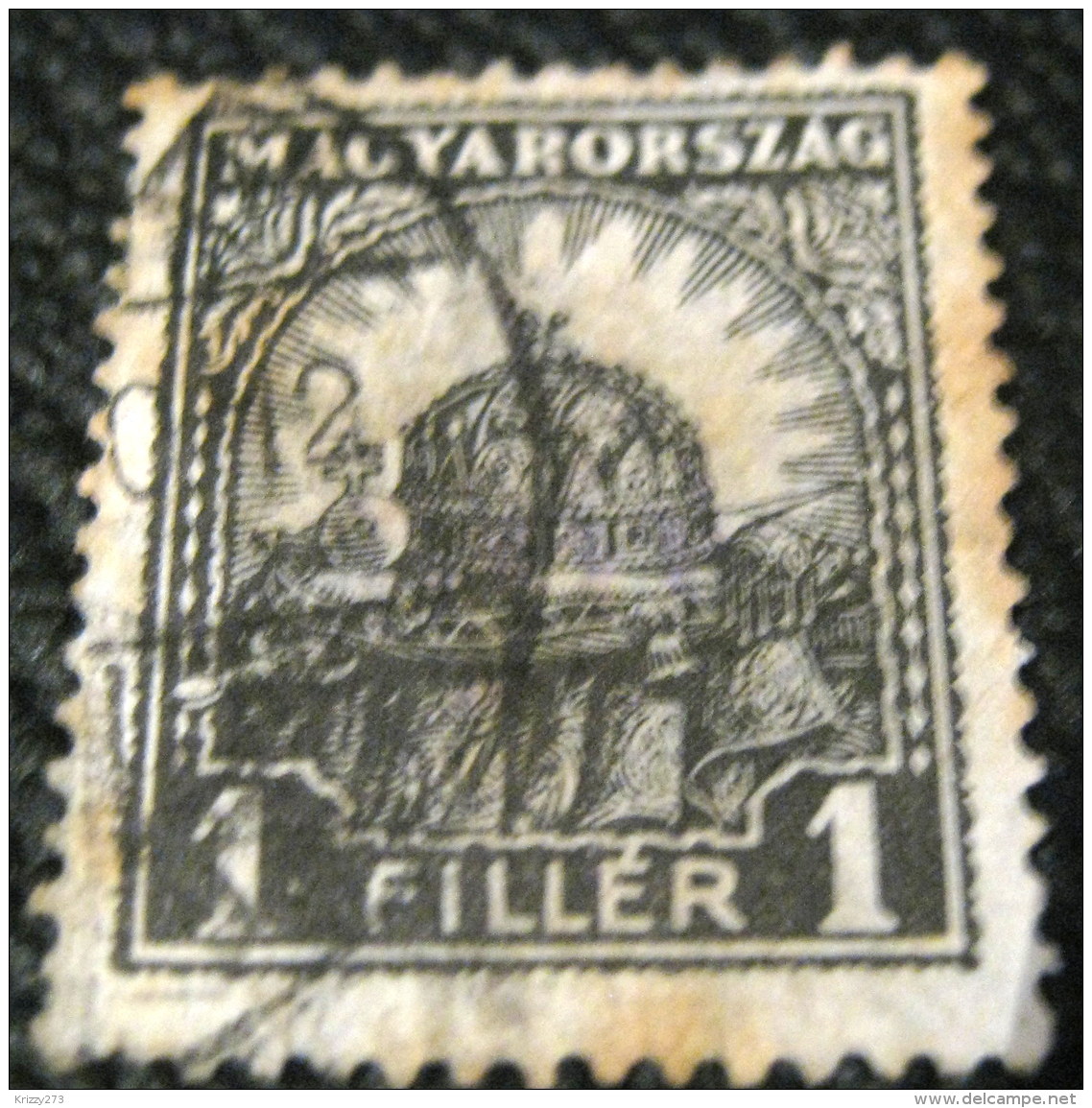 Hungary 1926 Crown St Stephen 1f - Used - Used Stamps