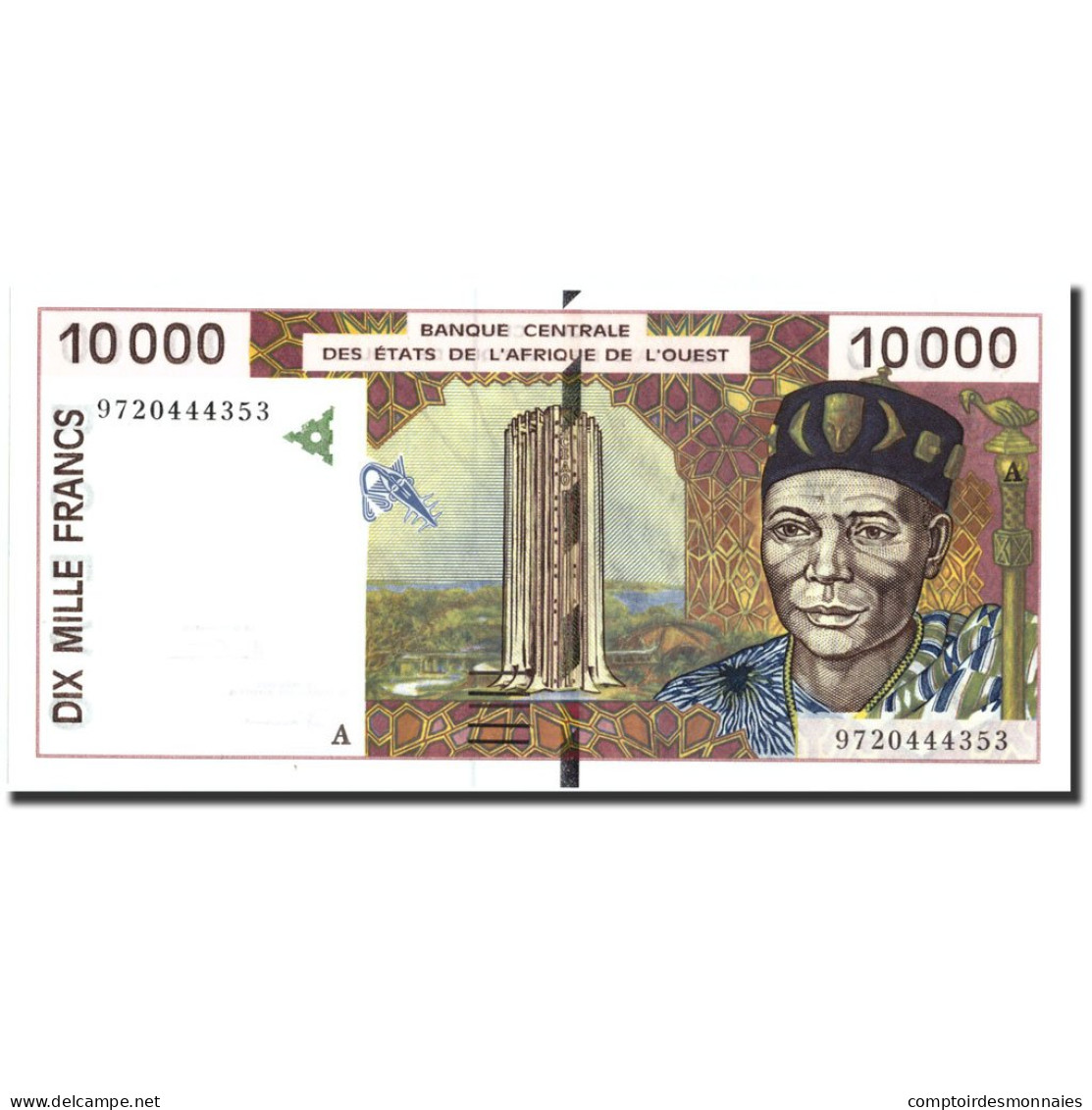 Billet, West African States, 10,000 Francs, 1997, 1997, KM:114Ae, NEUF - West African States