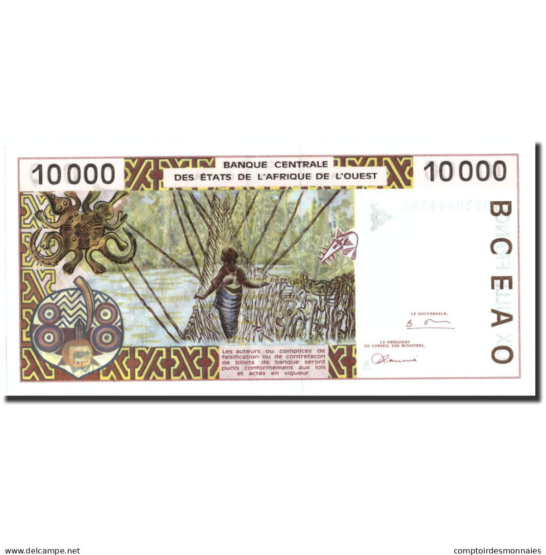 Billet, West African States, 10,000 Francs, 1997, 1997, KM:114Ae, NEUF - West African States