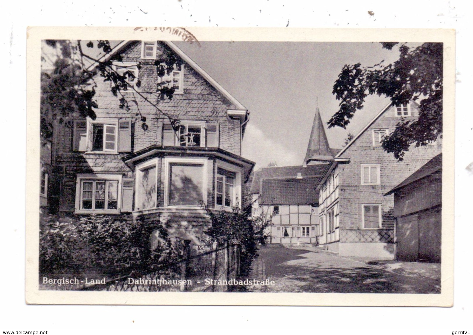 5632 WERMELSKIRCHEN - DABRINGHAUSEN, Strandbadstrasse, 1950 - Wermelskirchen