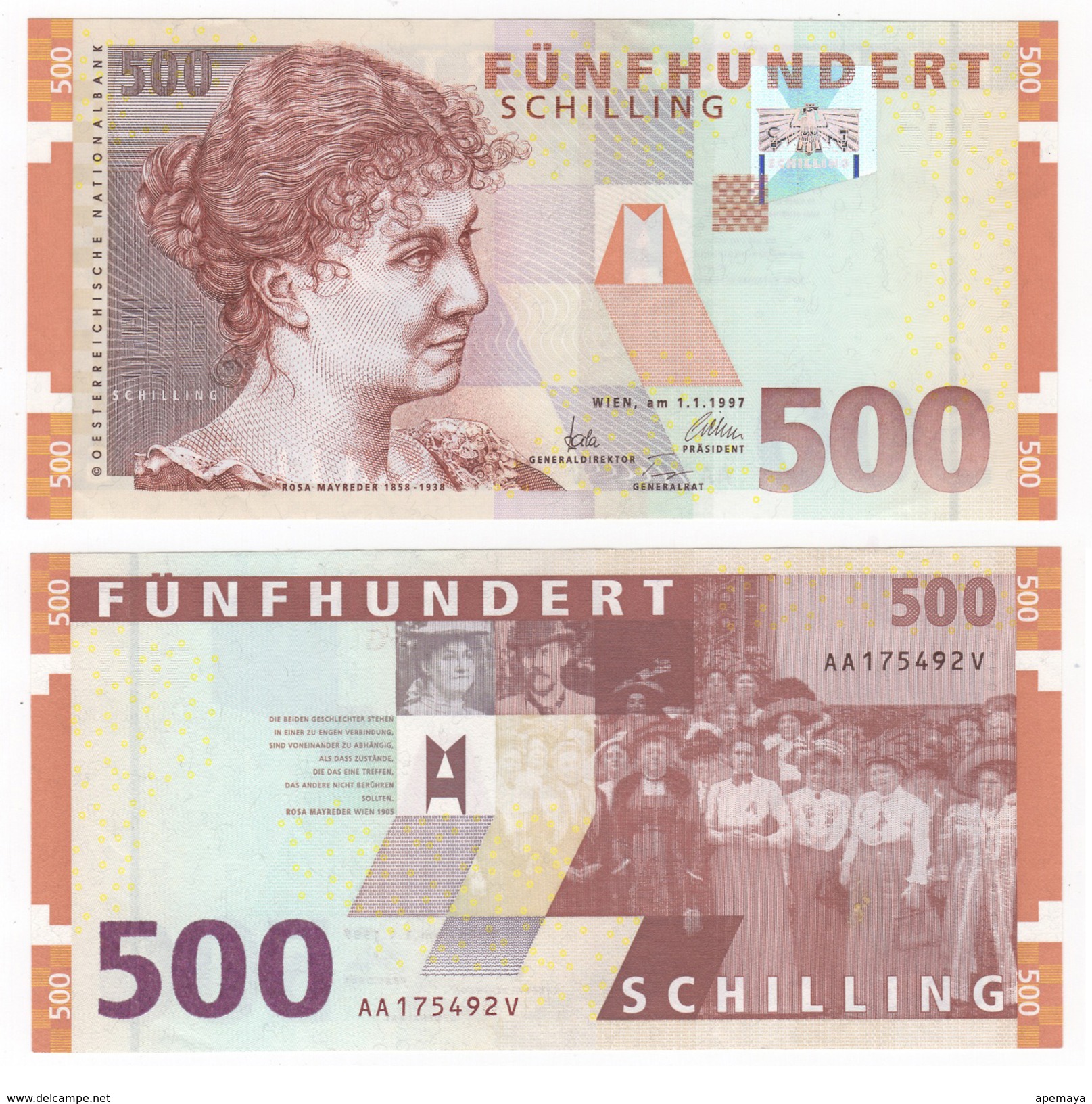 Austria, 200 Schilling 1997. UNC. - Austria