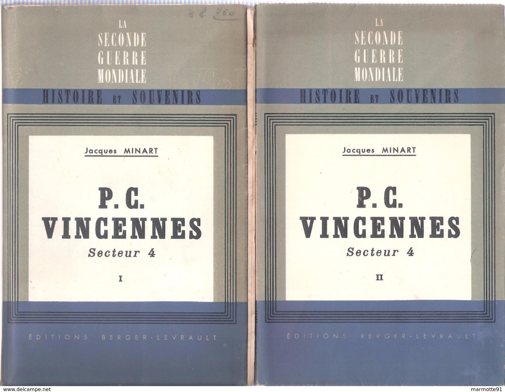 P.C. VINCENNES SECTEUR 4 HISTOIRE 1939 1940 ARMEE FRANCAISE ETAT MAJOR DROLE DE GUERRE  BLITZKRIEG - 1939-45