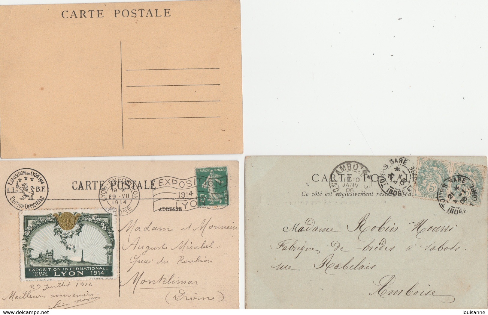 17 / 8 / 299    LOT  DE  6  CPA  DE  LYON   DIVERSES - 5 - 99 Cartoline