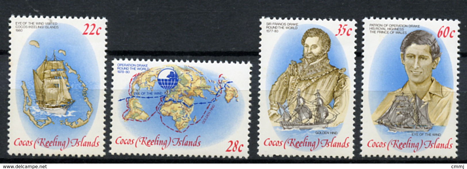 1980 - COCOS ISLAND - Catg. Mi. 61/64 - NH - (R-SI.331.713 -  24) - Isole Cocos (Keeling)