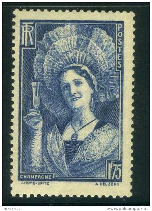 FRANCE ( POSTE ) : Y&amp;T N°  388  TIMBRE  NEUF  SANS  TRACE  DE  CHARNIERE , ROUSSEUR , A  VOIR . - Neufs