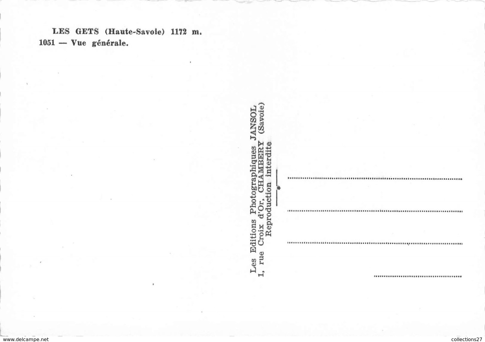 74-LES GETS- VUE GENERALE - Les Gets