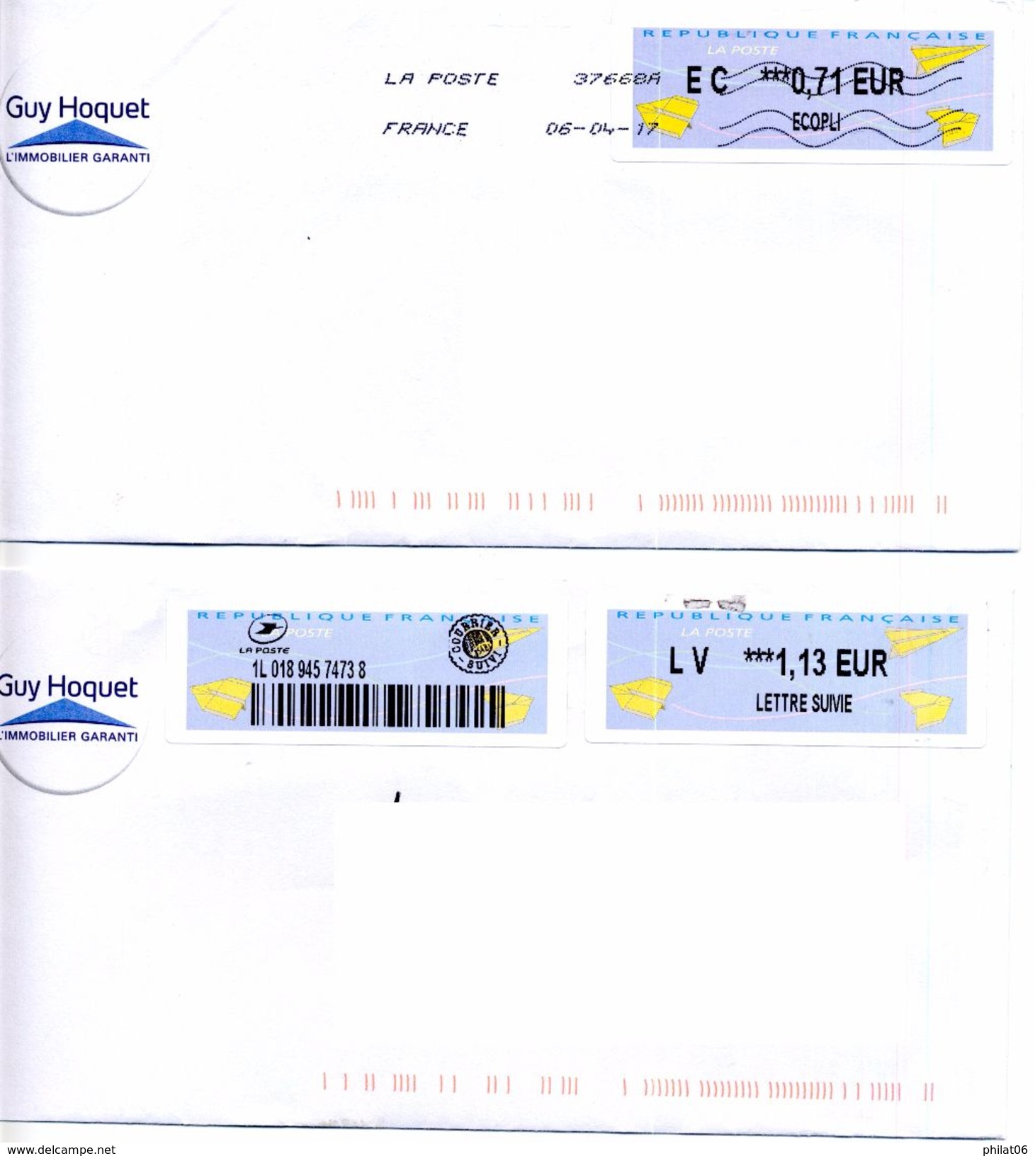 Lot De 3 LISA Sur Lettre - 2000 Type « Avions En Papier »