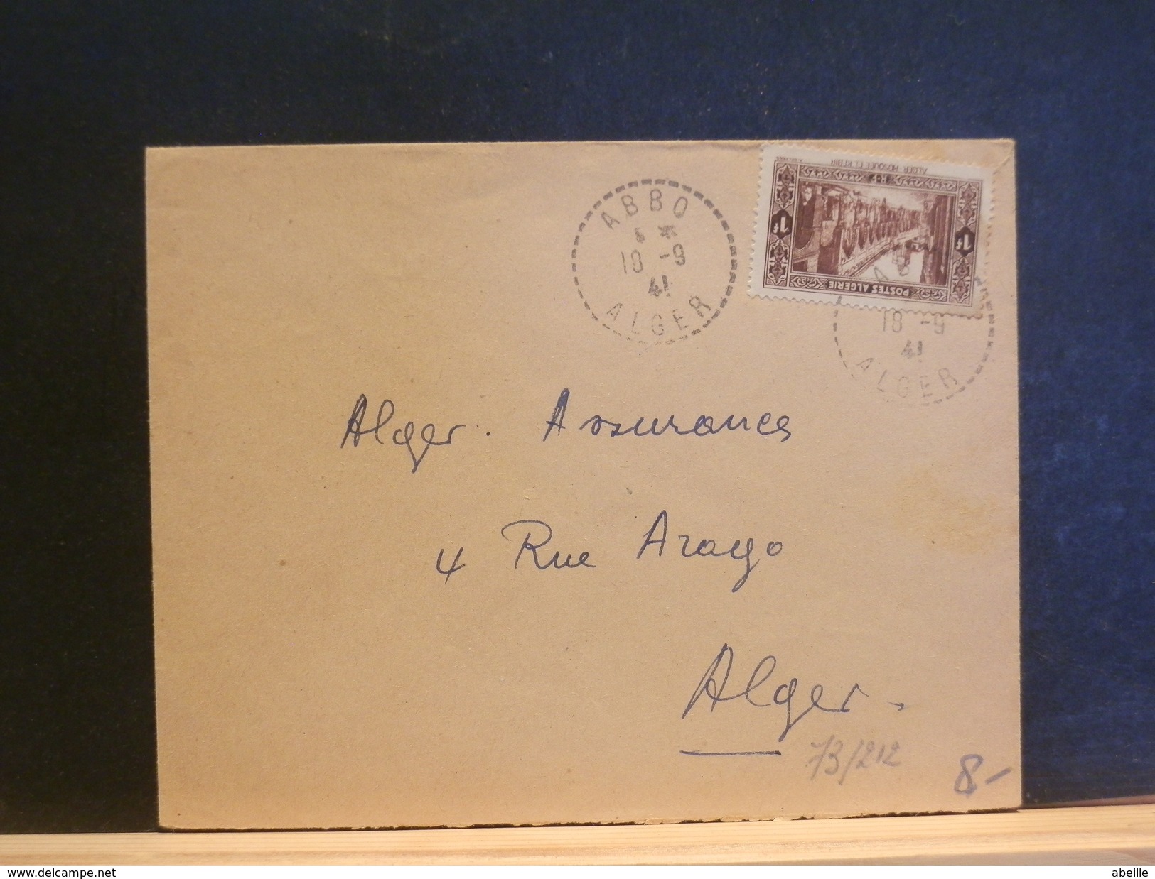73/212  LETTRE  ABBO   1941 - Covers & Documents
