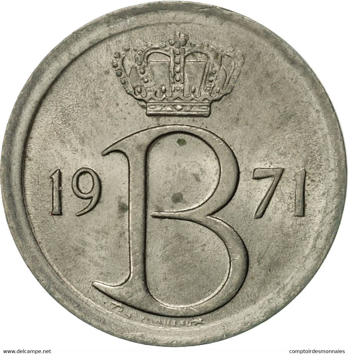 Monnaie, Belgique, 25 Centimes, 1971, Bruxelles, TTB+, Copper-nickel, KM:153.1 - 25 Centimes