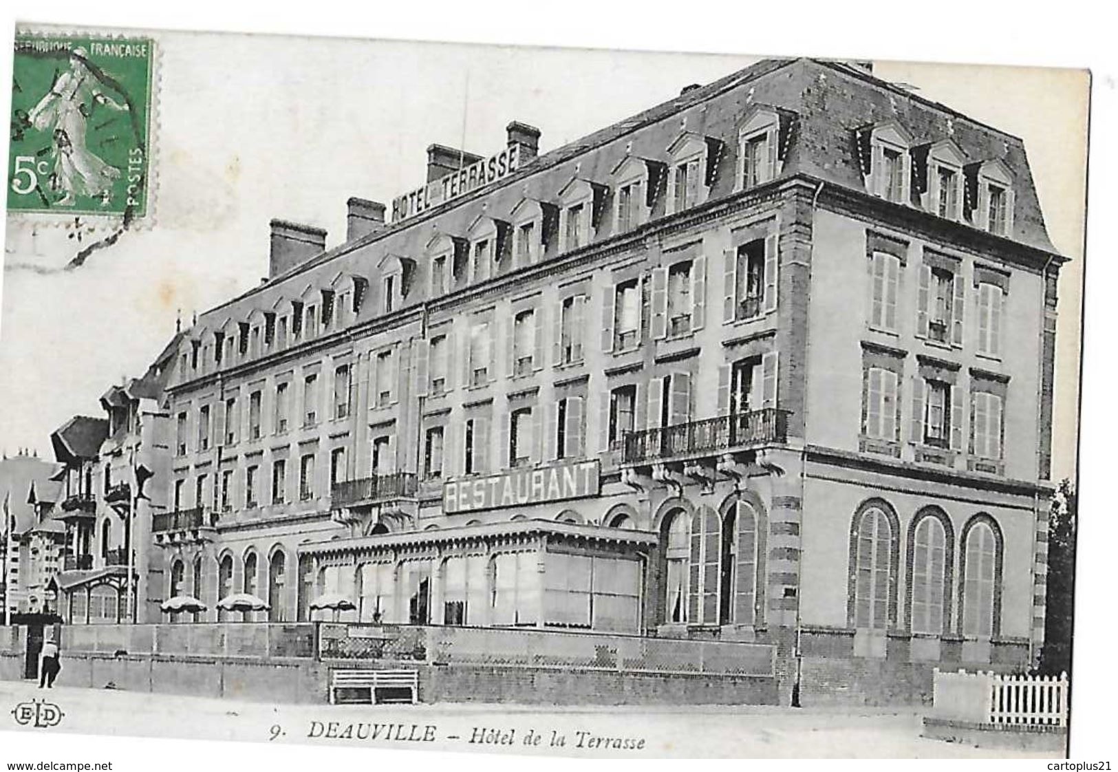 DEAUVILLE  HOTEL DE LA TERRASSE  GROS PLAN      DEPT 14 - Deauville