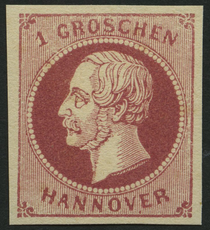 HANNOVER 14c **, 1859, 1 Gr. Lilarot, Postfrisch, Kabinett, Gepr. Berger, Mi. (40.-) - Hanovre