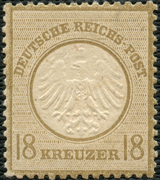 Dt. Reich 11 **, 1872, 18 Kr. Ockerbraun, Postfrisches Prachtstück, R!, Fotoattest Sommer, Mi. 4500.- - Used Stamps