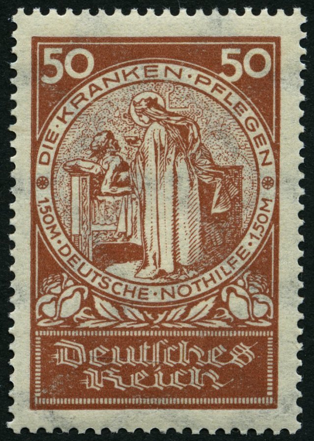 Dt. Reich 354 **, 1924, 50 Pf. Nothilfe, Pracht, Mi. 120.- - Usados