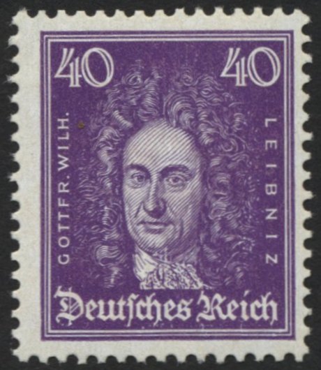 Dt. Reich 395 **, 1926, 40 Pf. Leibniz, Normale Zähnung, Pracht, Mi. 160.- - Used Stamps