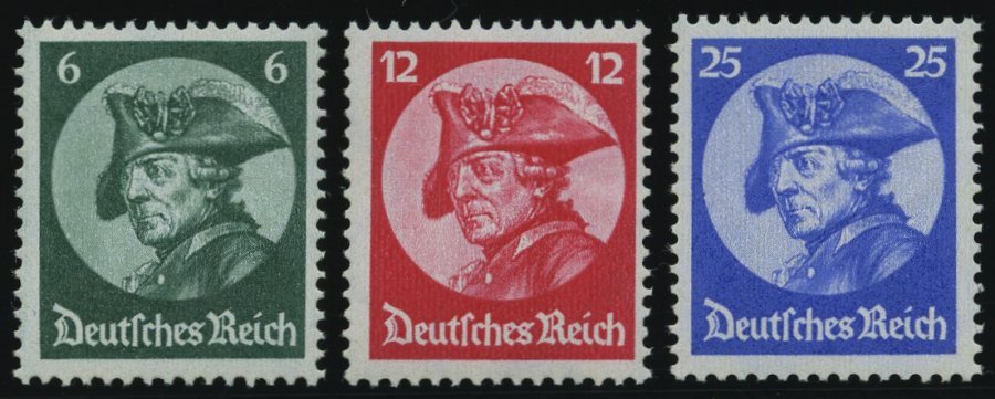 Dt. Reich 479-81 **, 1933, Friedrich Der Große, Prachtsatz, Mi. 320.- - Other & Unclassified