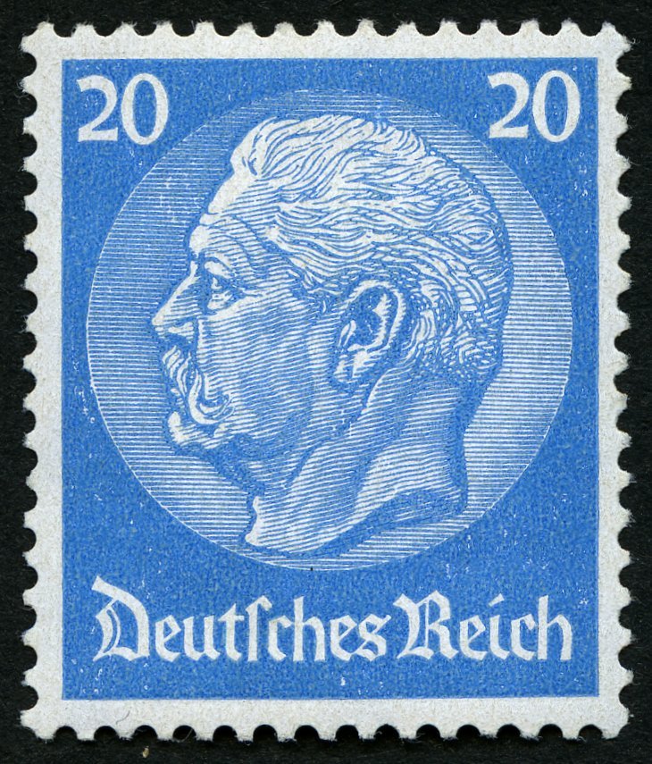 Dt. Reich 489 **, 1933, 20 Pf. Hindenburg, Wz. 2, Pracht, Mi. 70.- - Otros & Sin Clasificación