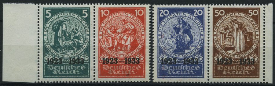 Dt. Reich 508-11 **, 1933, Einzelmarken Nothilfeblock, 2 Prachtpaare, Mi. 1200.- - Otros & Sin Clasificación