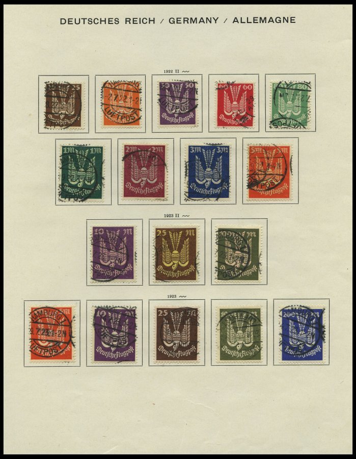 SAMMLUNGEN O, 1872-1922, Alter, Fast Nur Gestempelter Sammlungsteil Dt. Reich Mit Einigen Besseren Werten In Stark Unter - Used Stamps